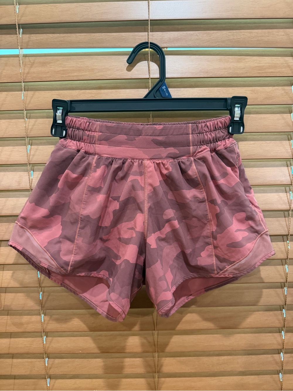 lululemon athletica Mauve Pink Camo Run Shorts